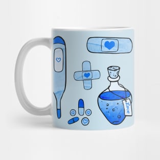 First Aid Kit Blue Mug